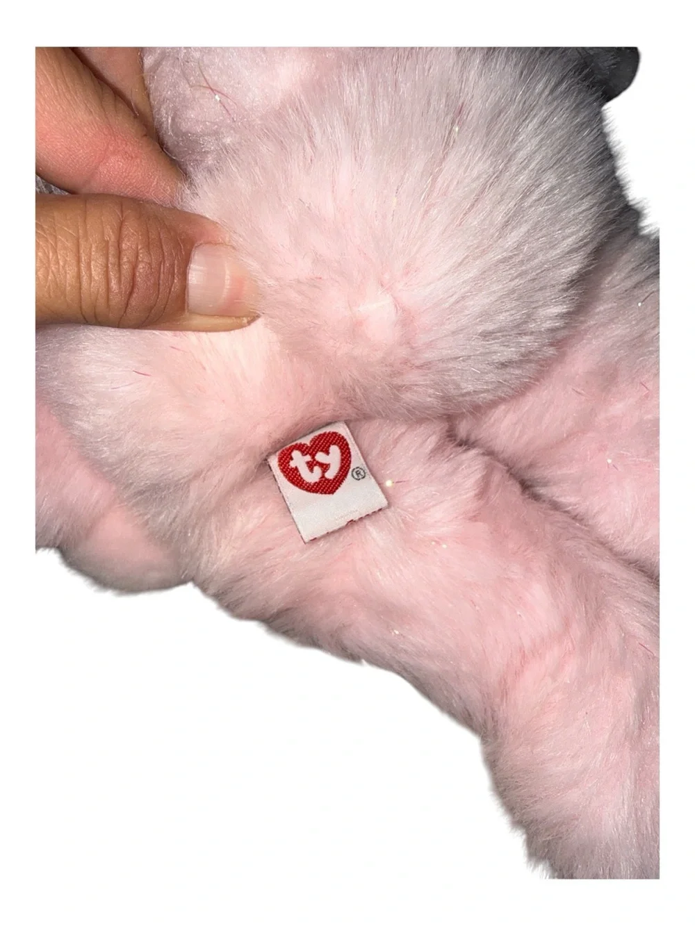 Ty Classic Plush 2006 Retired & RARE FAITHFUL-The Pink Angel Bear